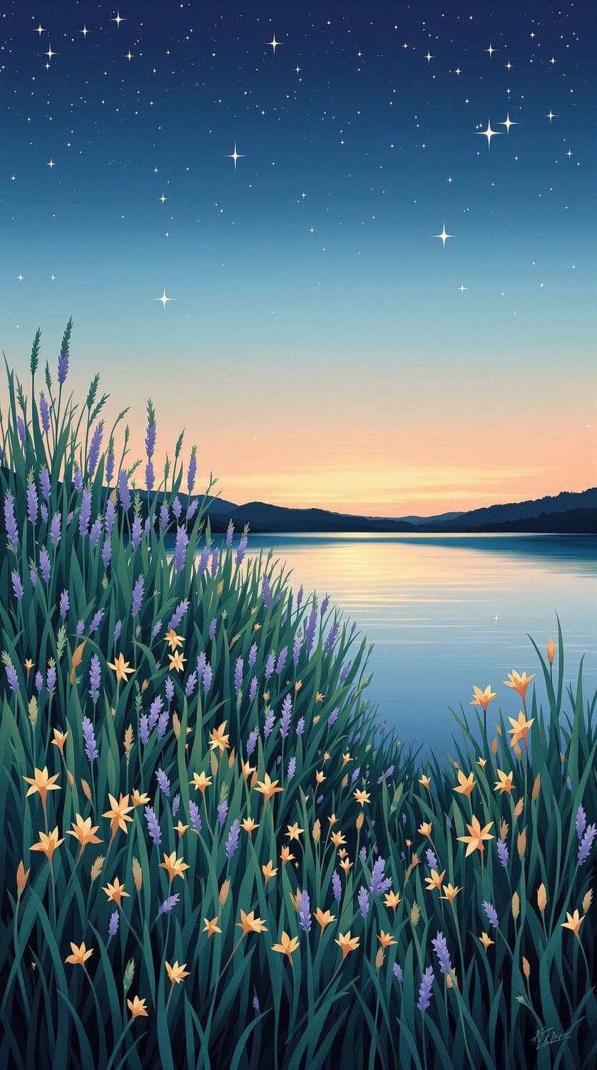 Twilight Lakeside Serenity