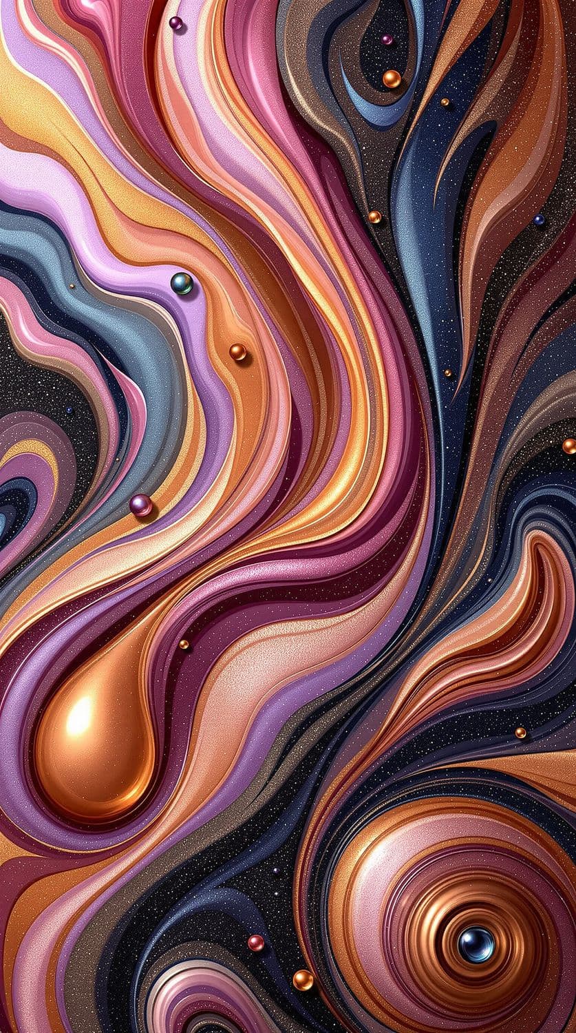 Romantic Rose Gold and Lavender