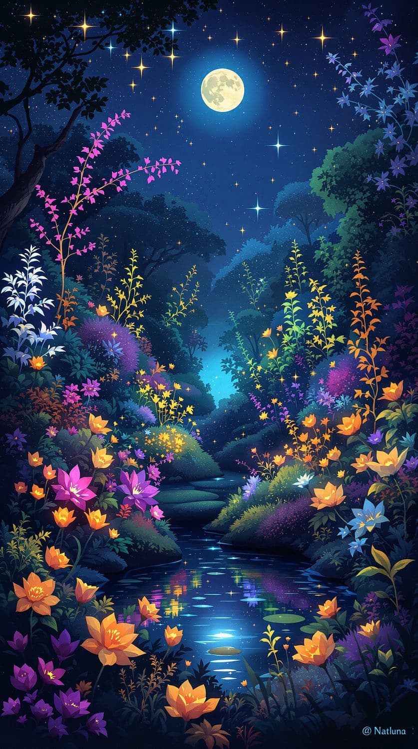 Starlit Enchanted Garden