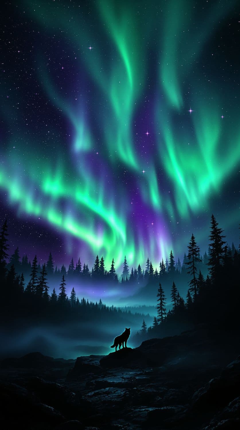 Mystical Forest Aurora