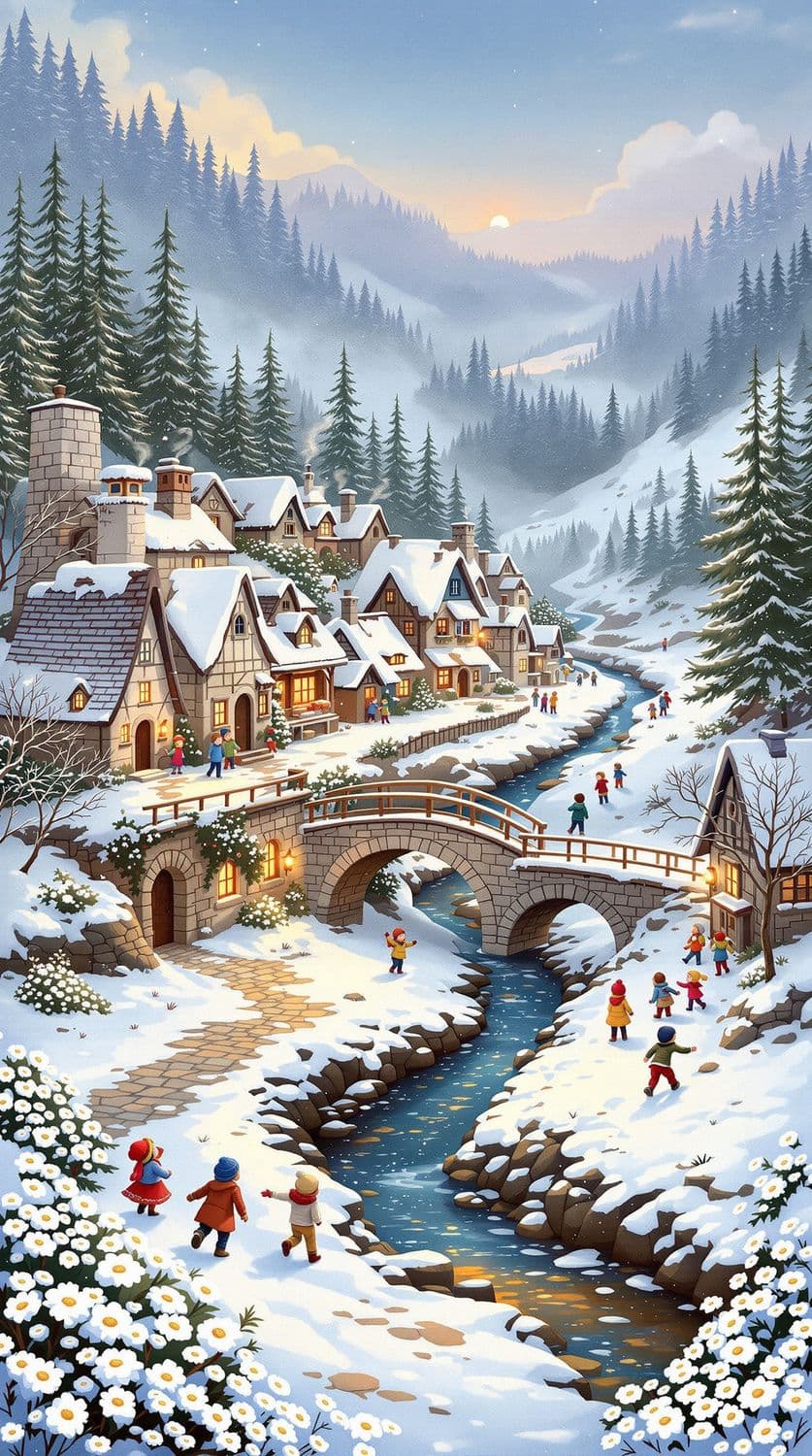 Winter Village Serenity