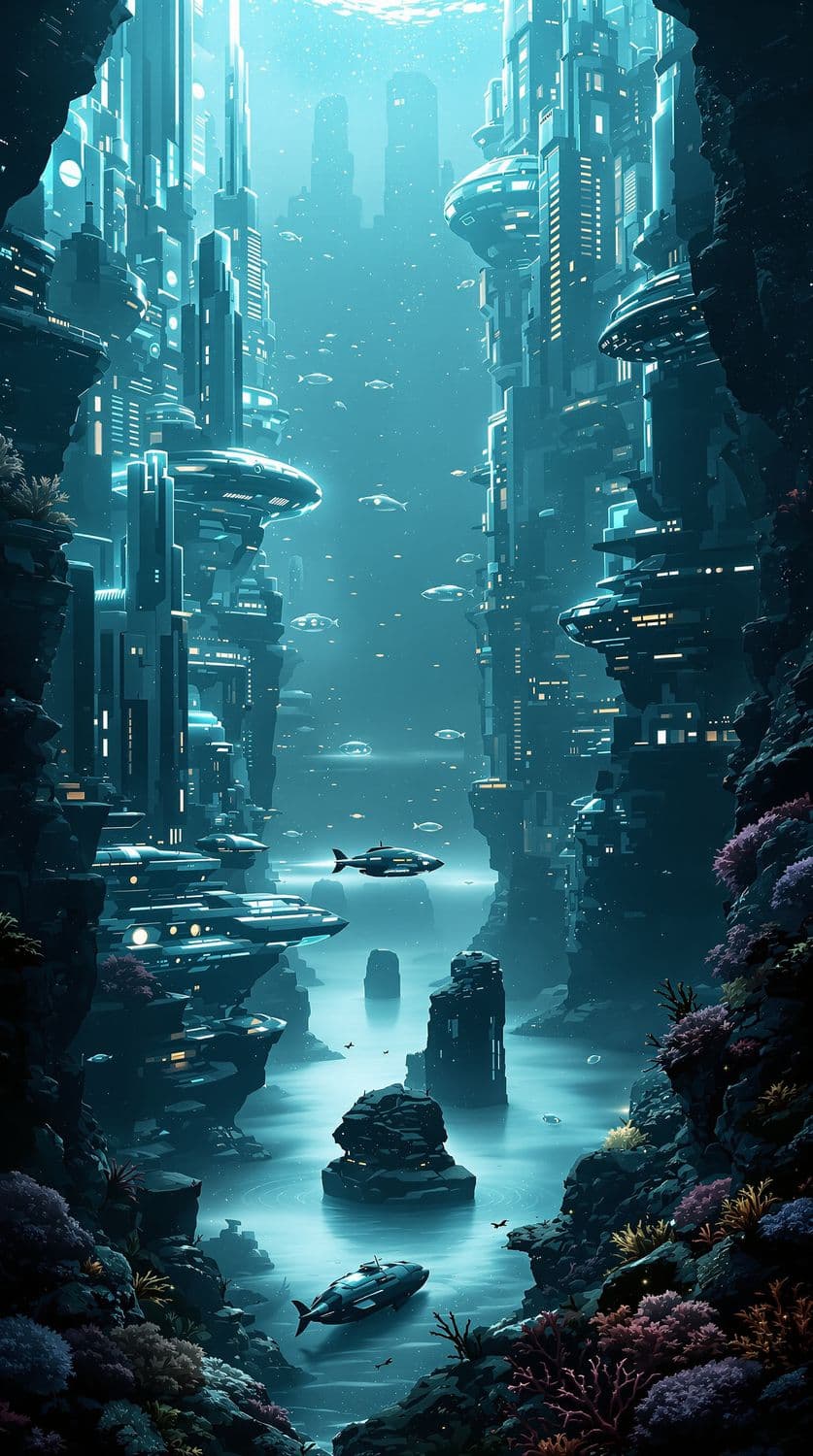 Futuristic Underwater City