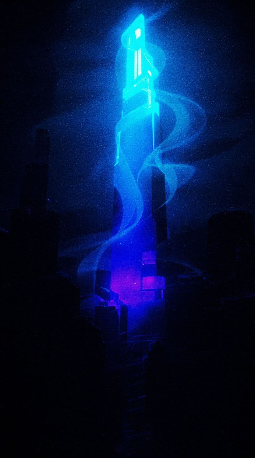 Cyberpunk City Lights