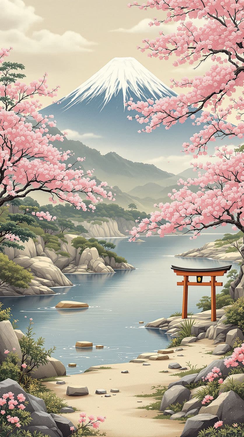 Serene Coastal Landscape