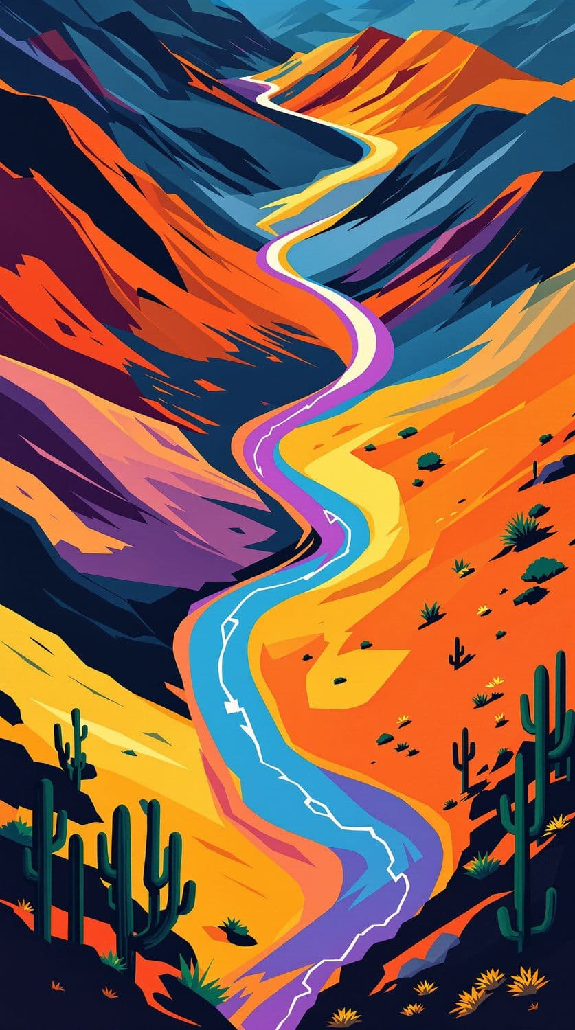 Geometric Desert Path