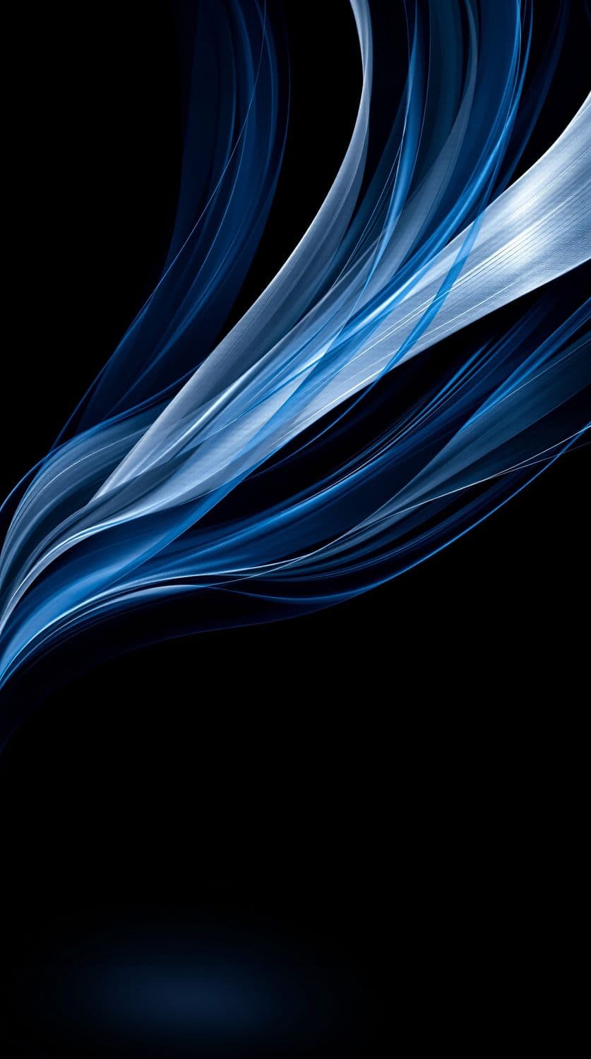 Swirling Blue Ribbons