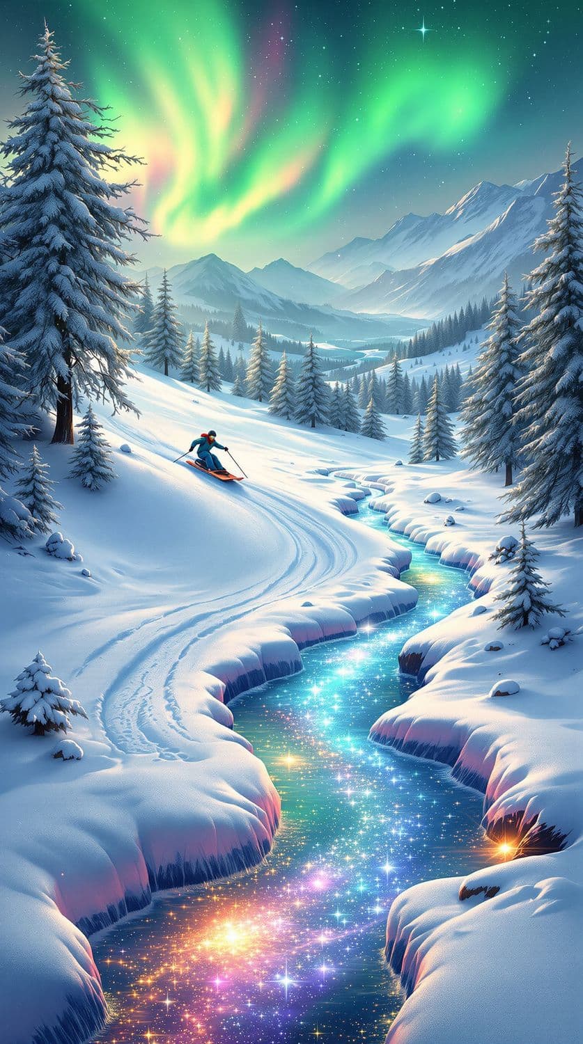 Aurora Sledding Dreamscape