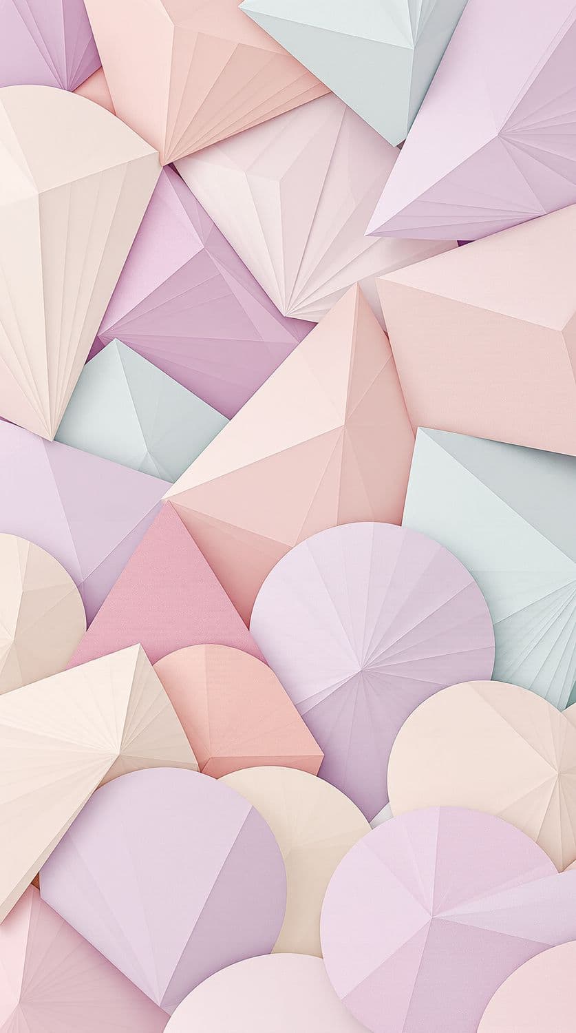 Pastel Origami Triangles