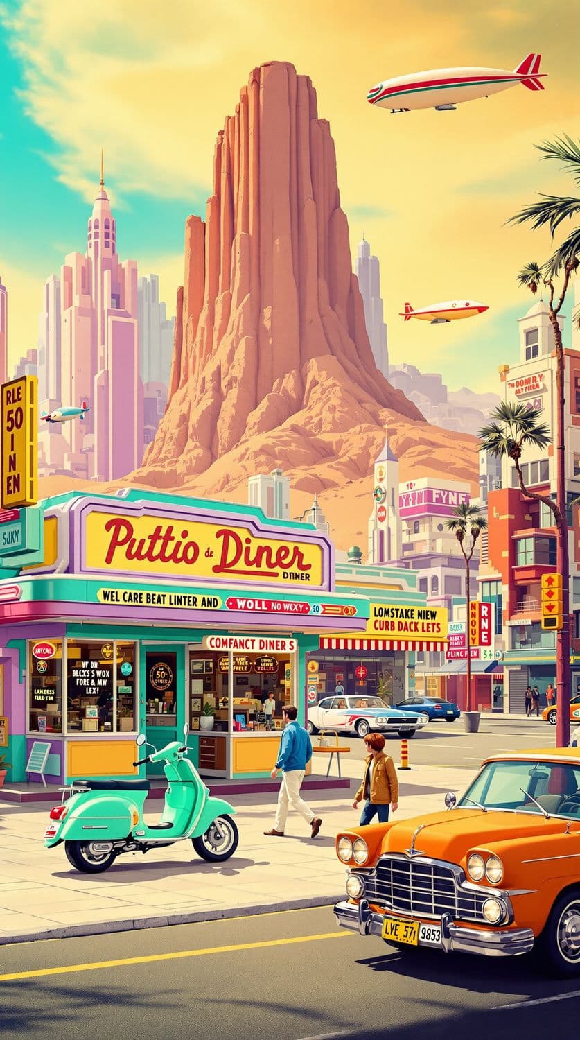 Retro-Futuristic Urban Oasis