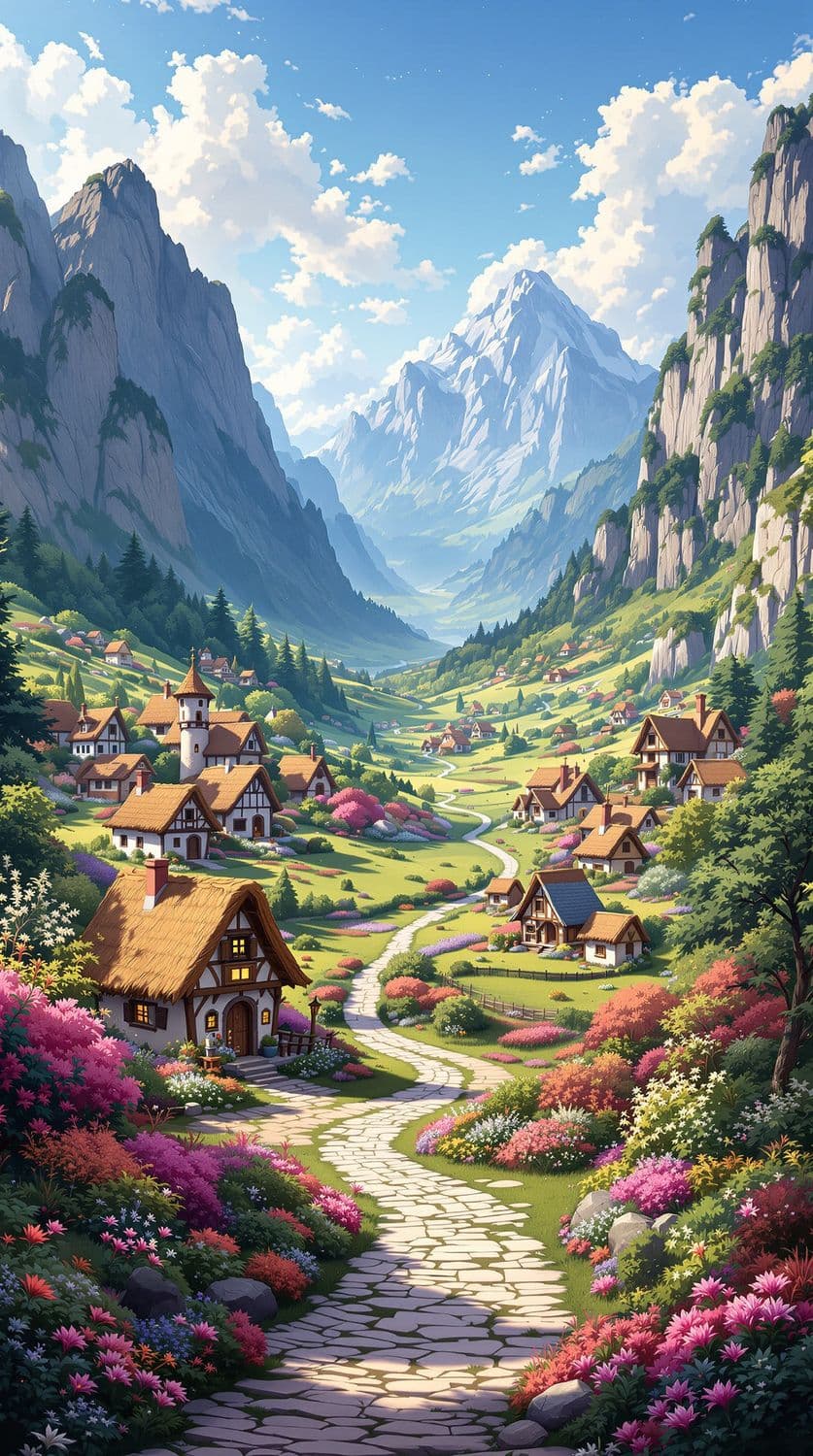 Charming Countryside Village