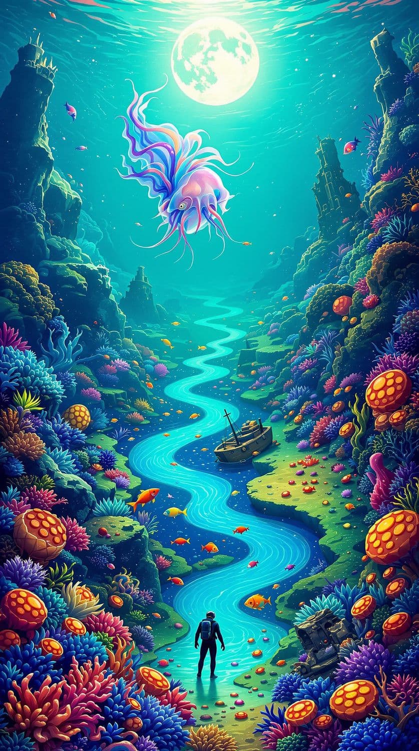 Surreal Underwater Dreamscape