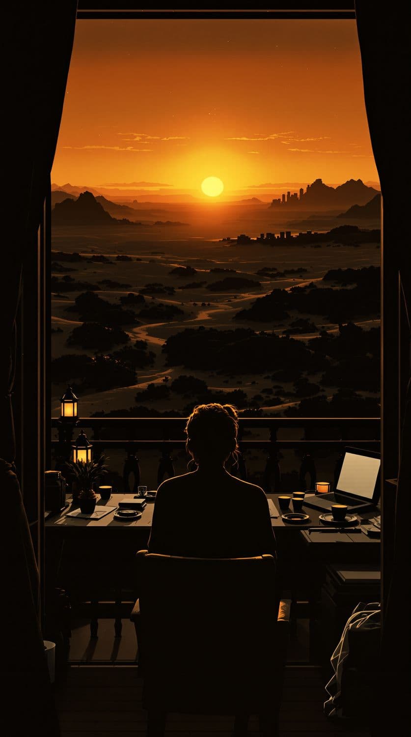 Desert Sunset Serenity