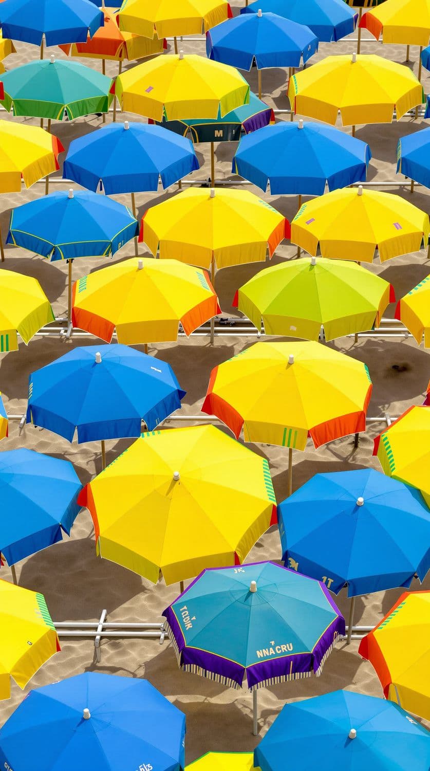 Colorful Beach Umbrellas