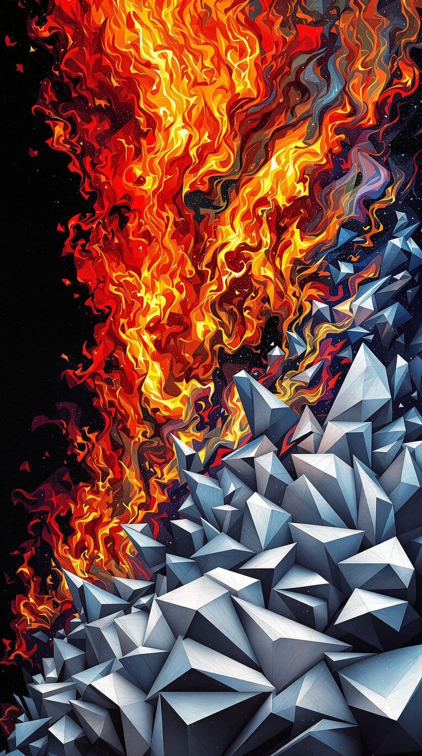 Flaming Energy and Icy Geometry