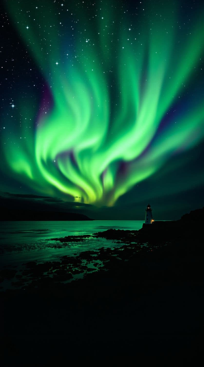 Aurora by the Sea