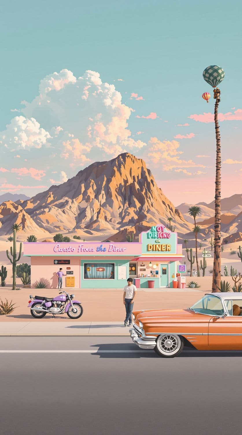 Pastel Desert Dreamscape