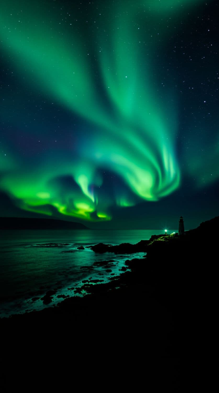 Aurora by the Sea