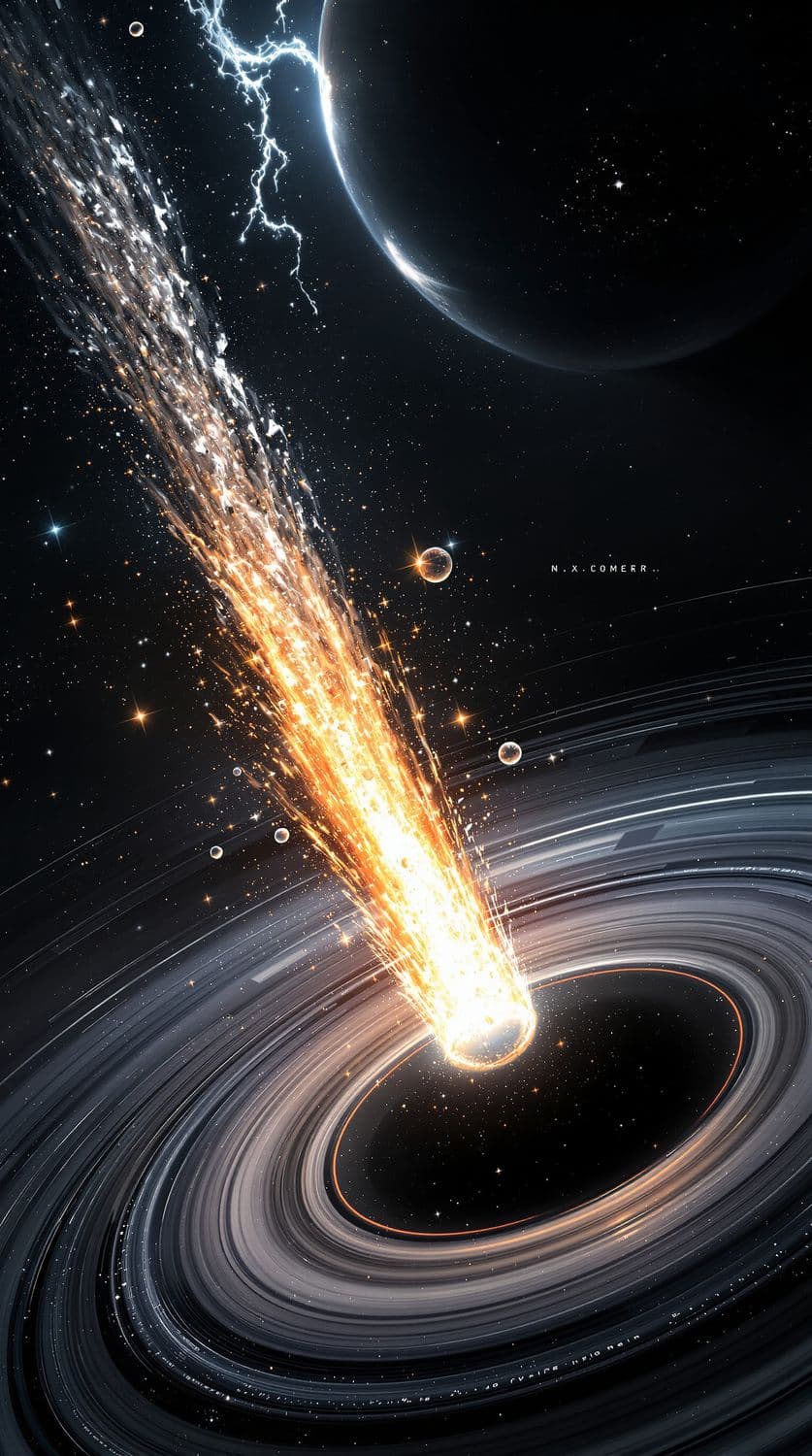 Comet's Celestial Passage