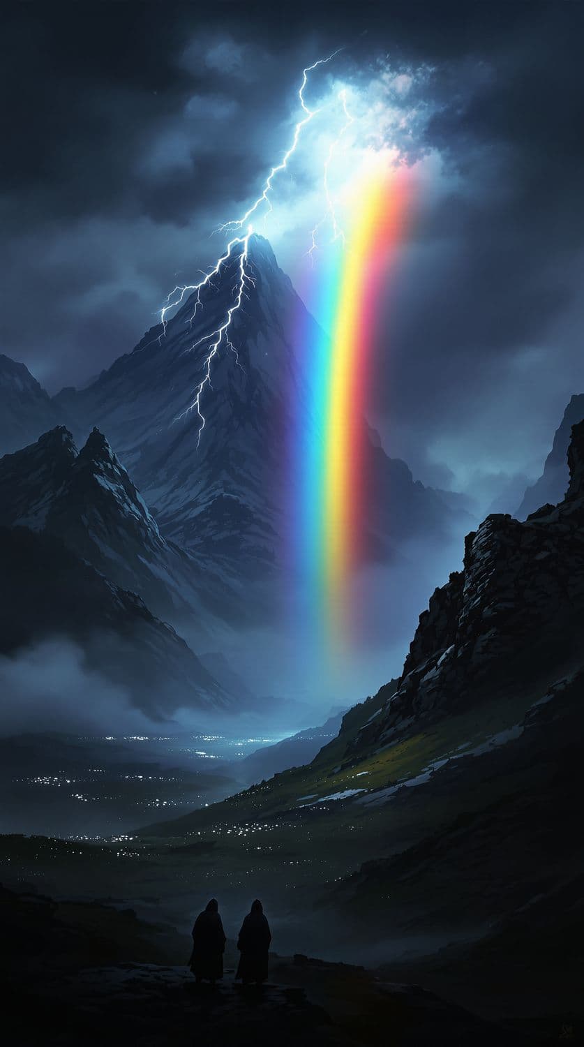 Stormy Mountain Rainbow