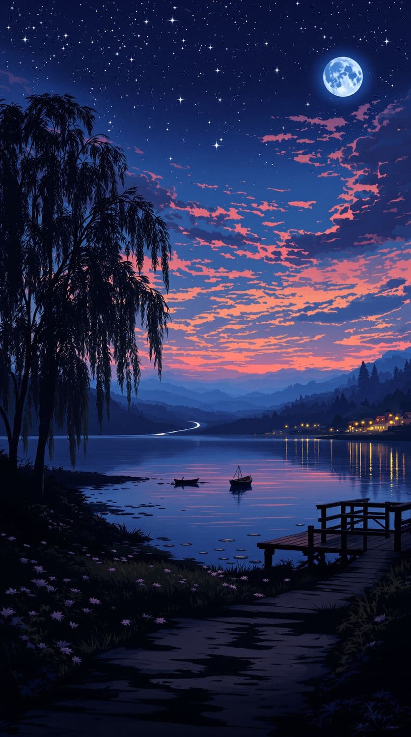 Lakeside Twilight Reverie