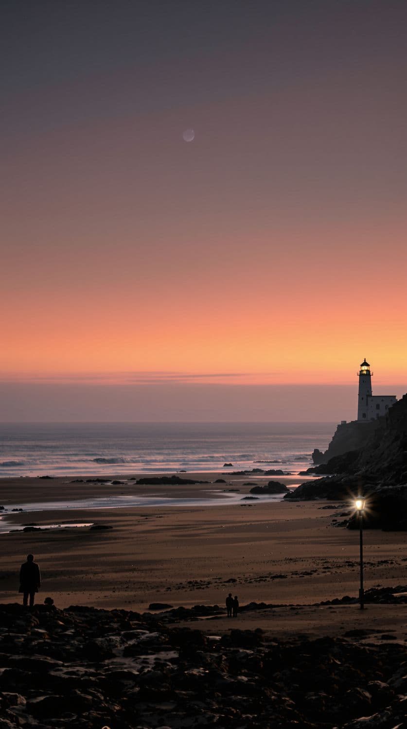 Ocean Twilight During Eclipse