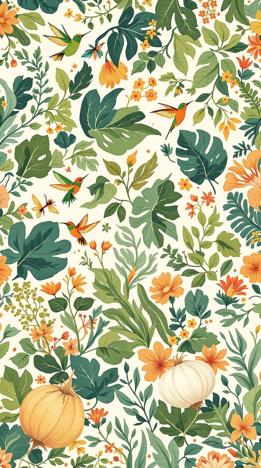 Tropical Garden Whimsy