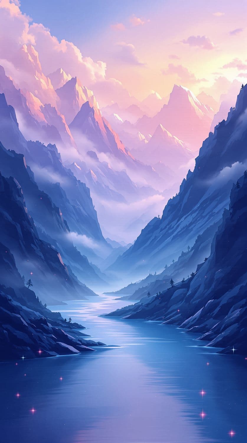 Dawn in the Misty Mountains