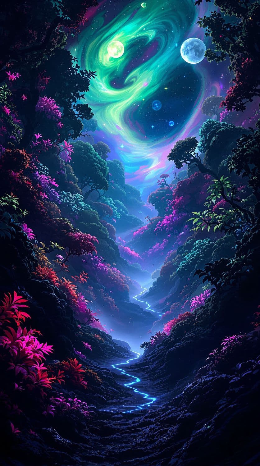 Bioluminescent Forest