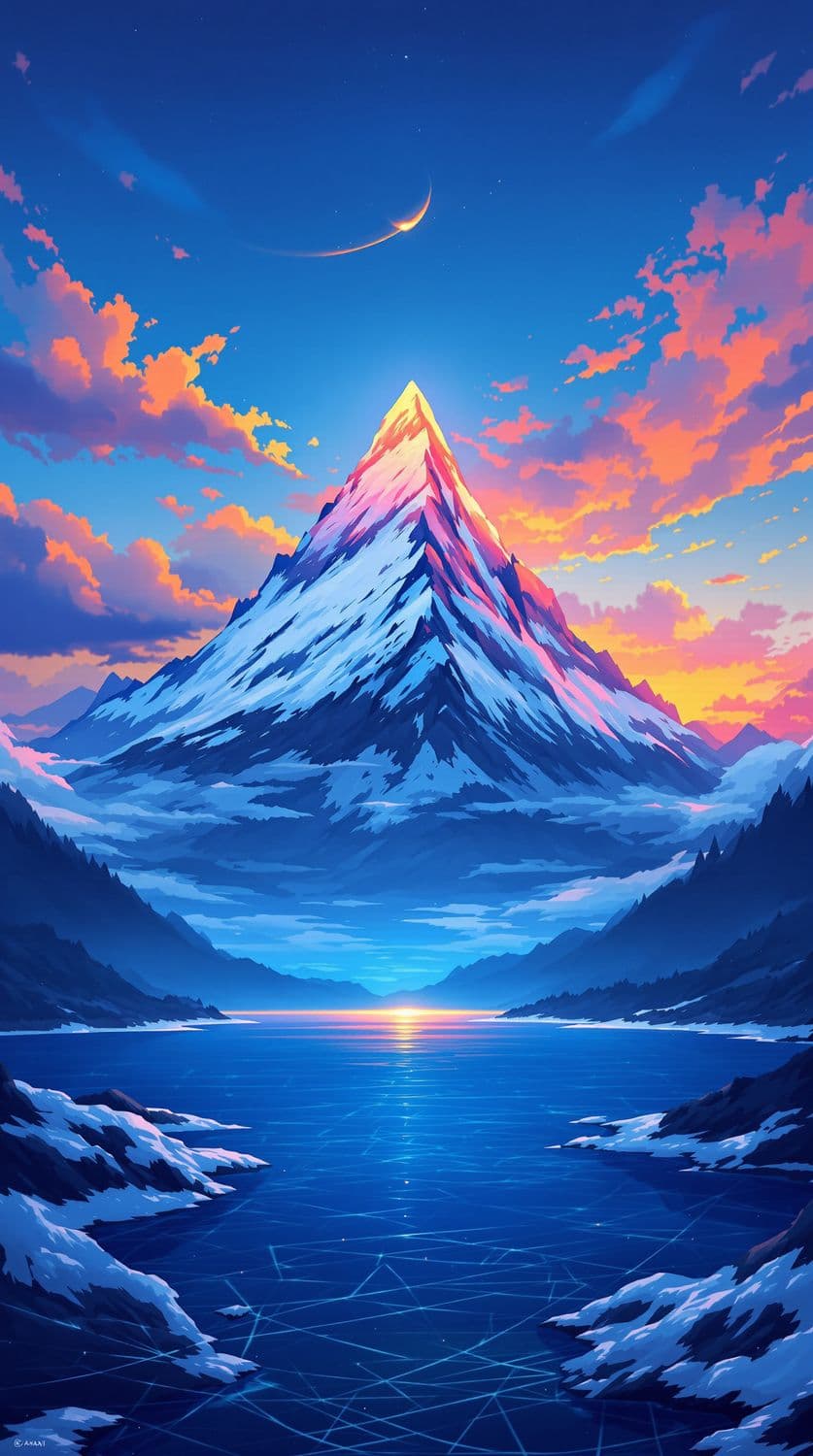 Mountain Dusk Serenity