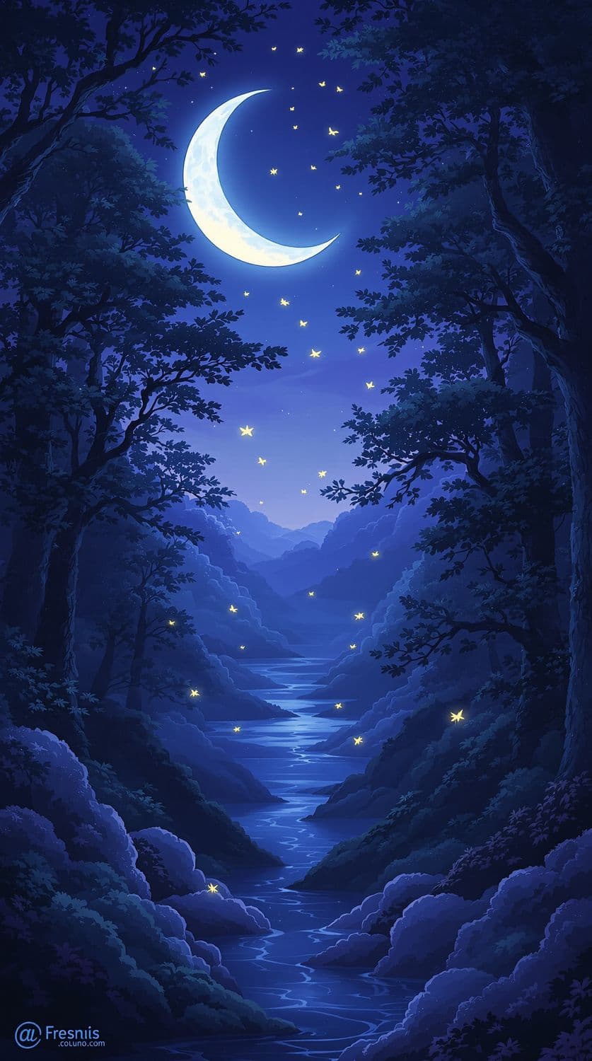 Tranquil Twilight in Ancient Forest