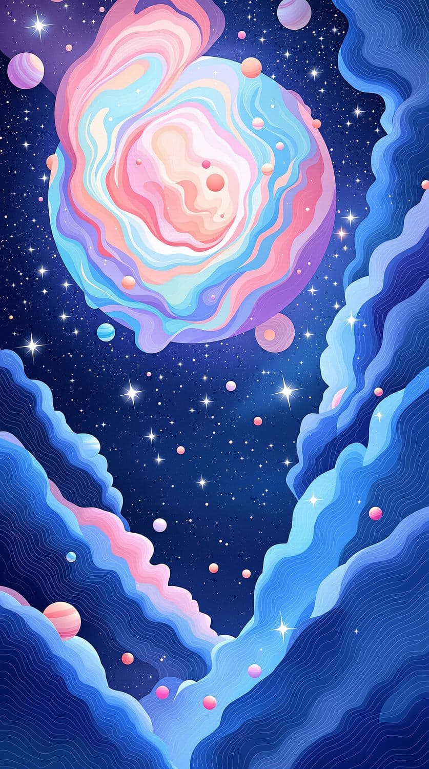 Dreamy Galactic Landscape