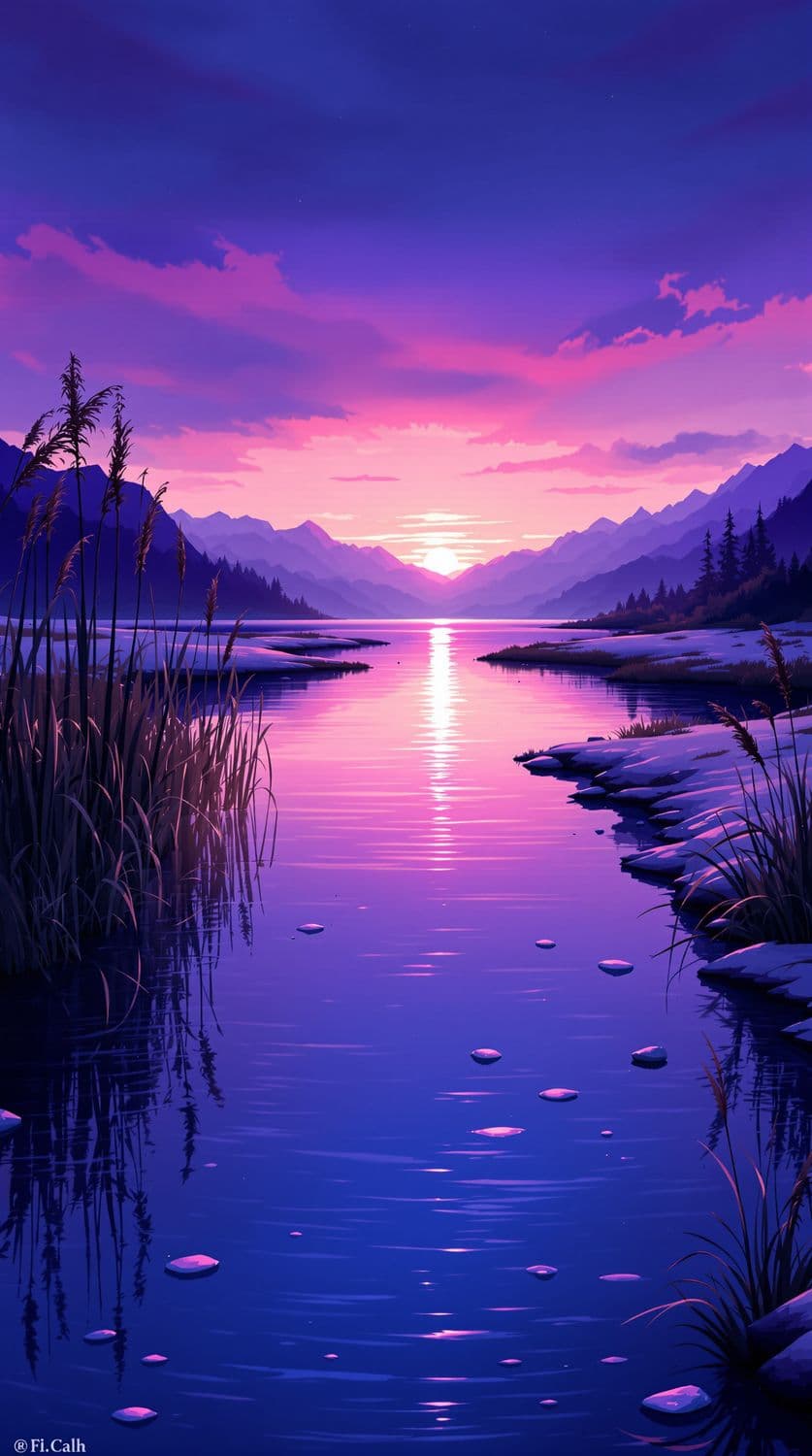 Dusk by the Lakeside