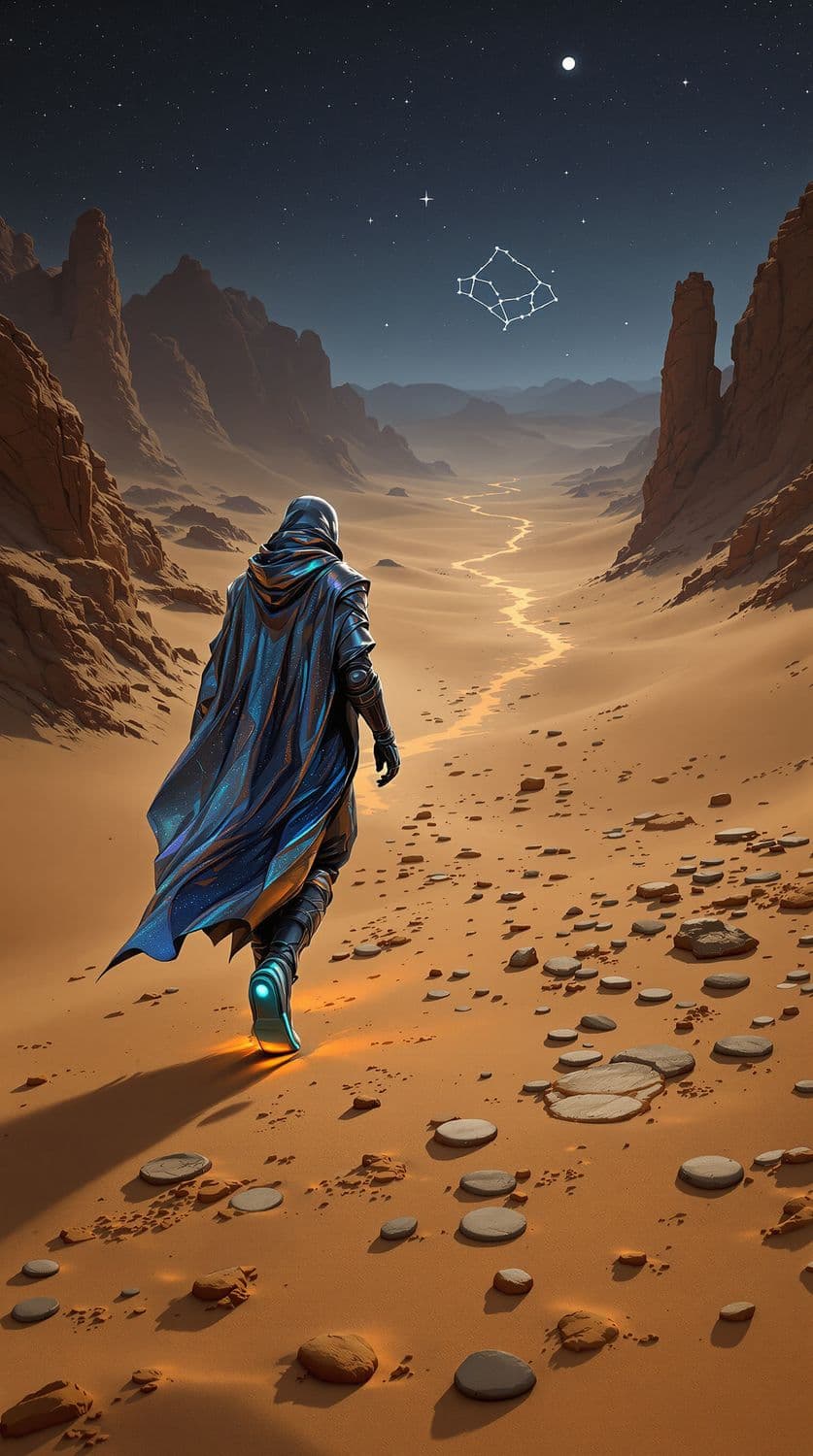 Desert Dunes and Starry Skies