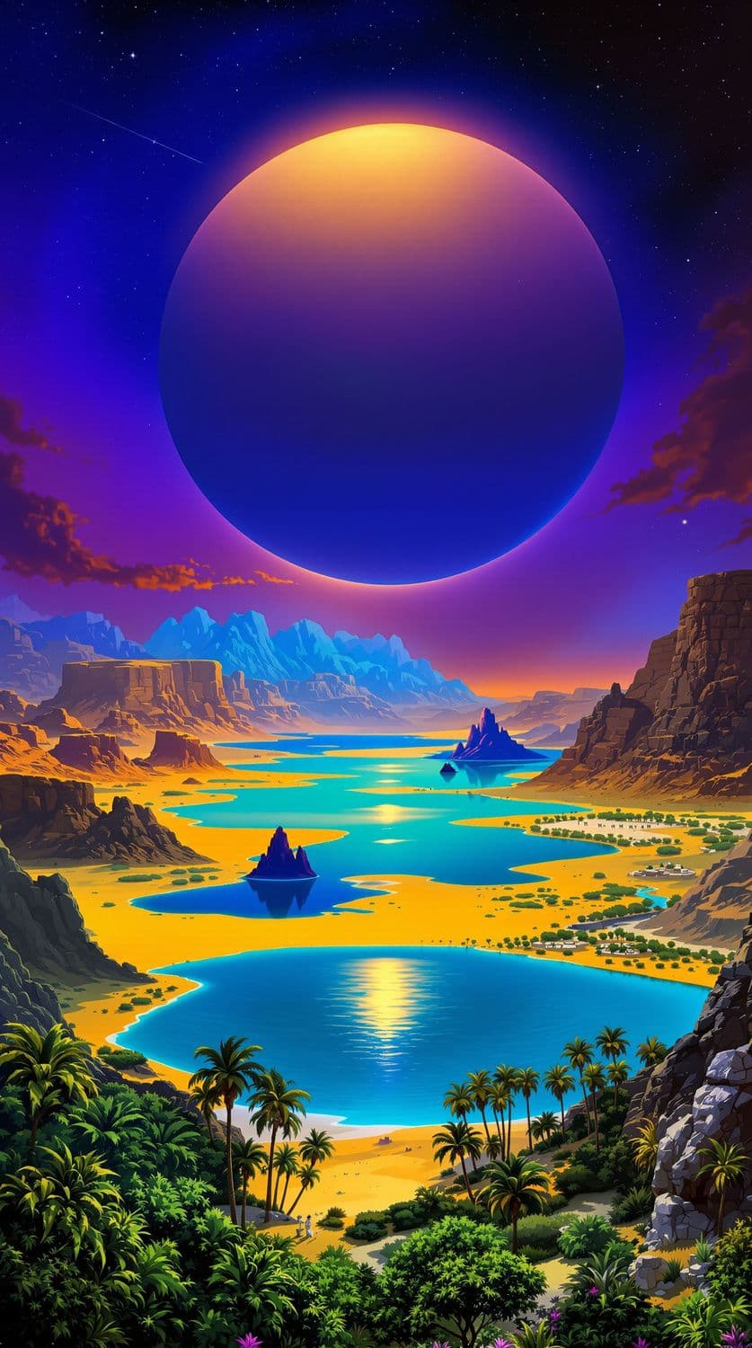Celestial Eclipse Oasis