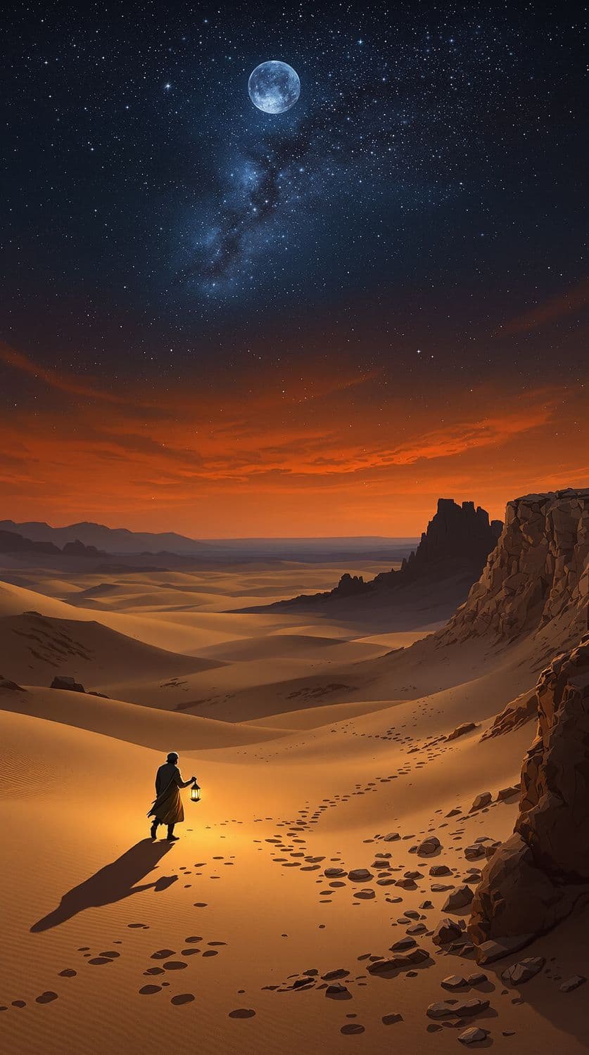 Starlit Desert Serenity
