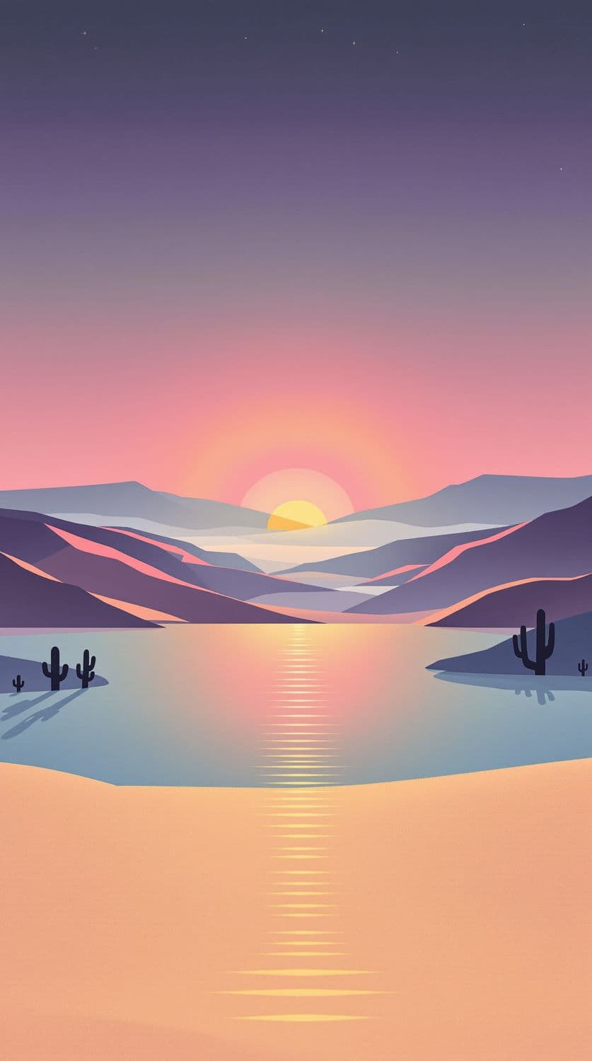 Serene Desert Mirage