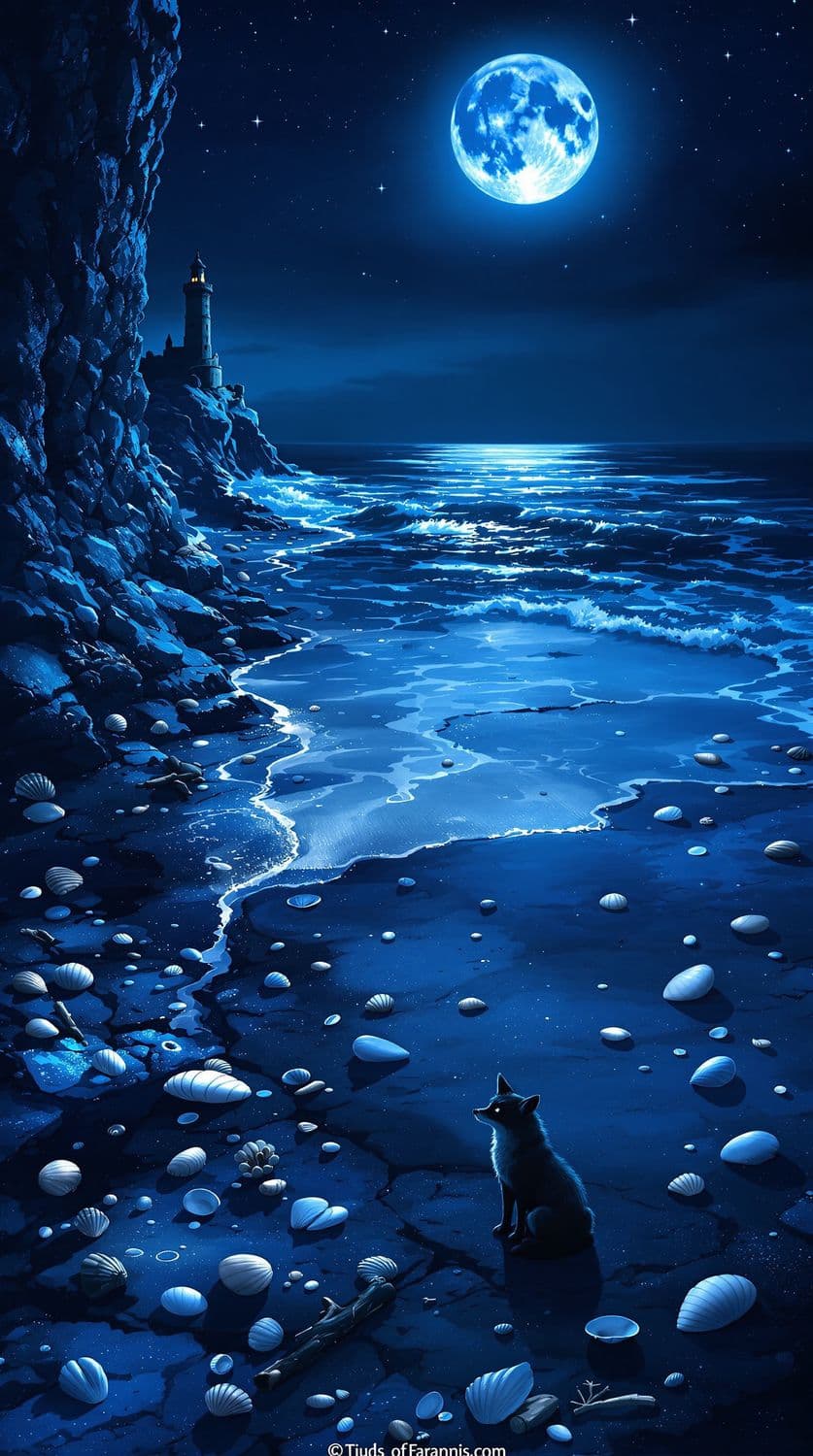 Mystical Coastal Cliff with Fox