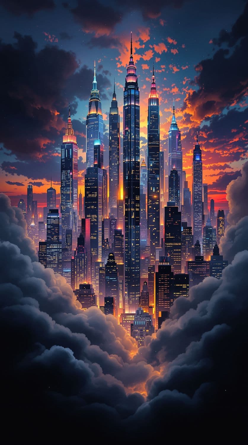 Twilight in the Vibrant City