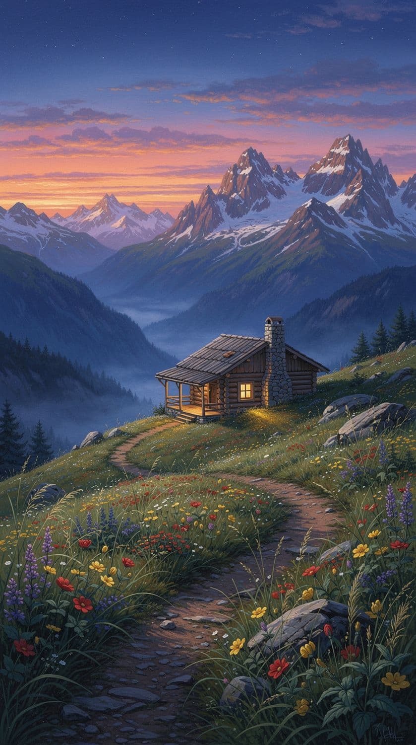 Twilight in the Mountains