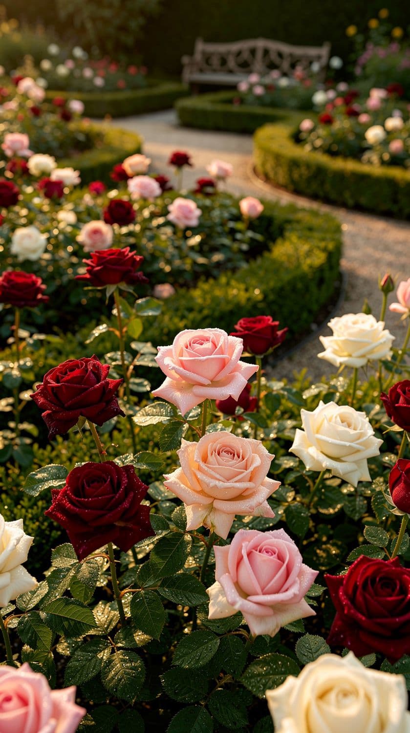 Elegant Rose Garden