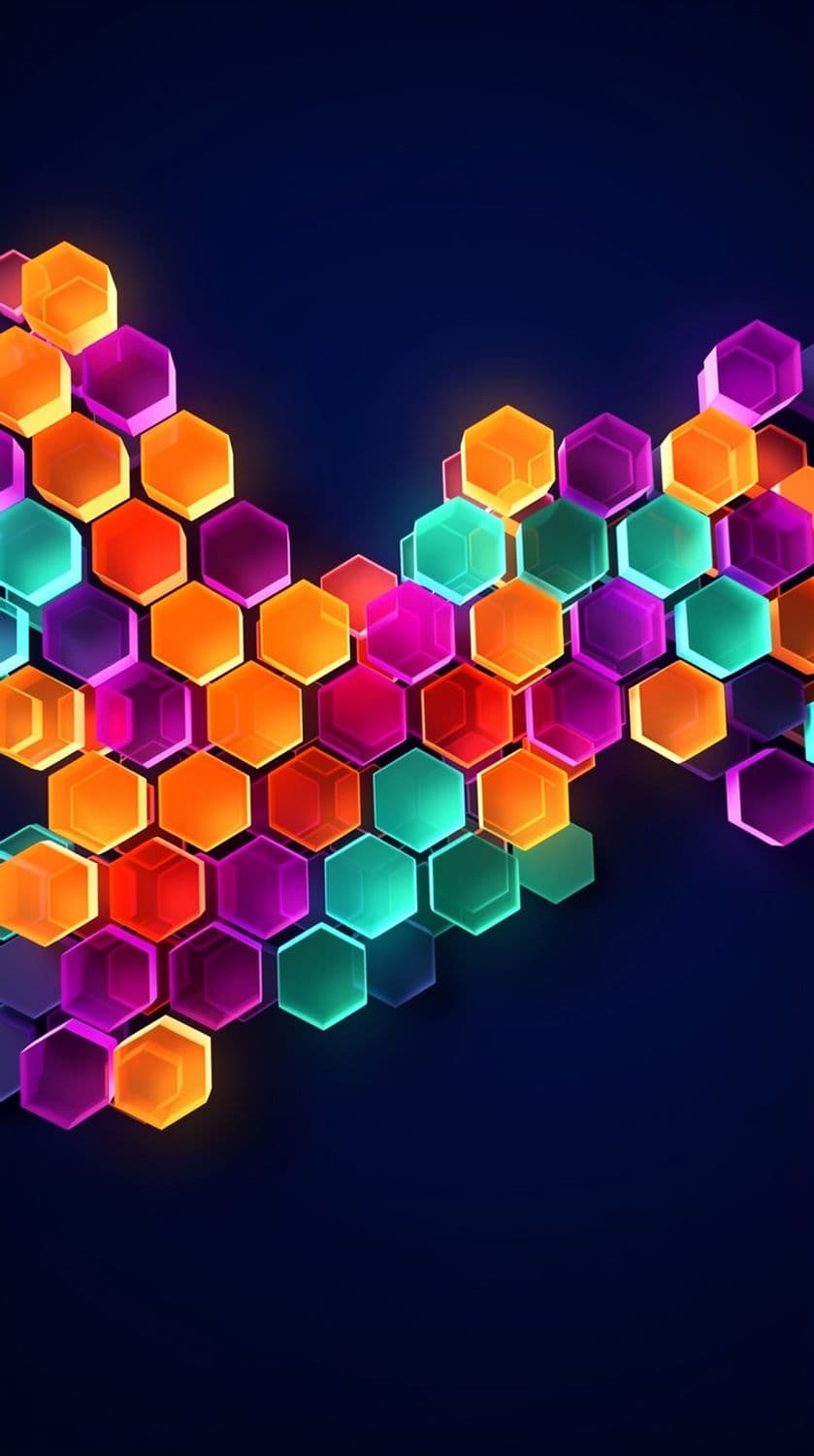 Glowing Hexagonal Harmony