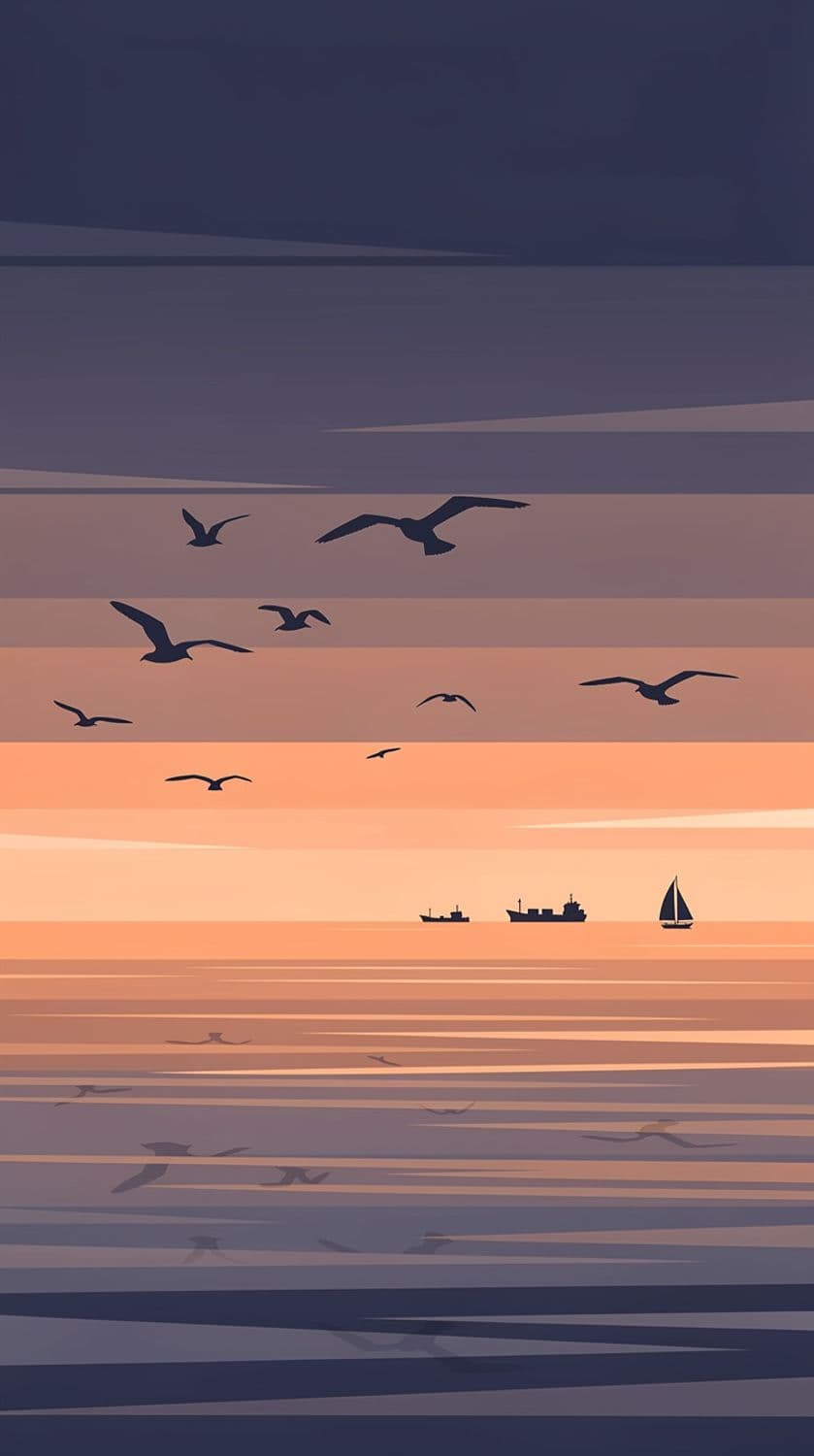 Tranquil Ocean at Dusk