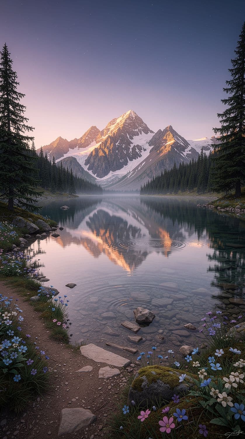 Twilight Mountain Majesty