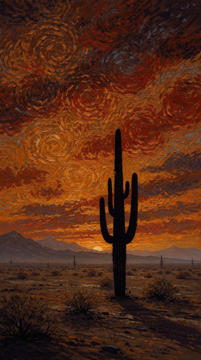 Desert Dusk Solitude