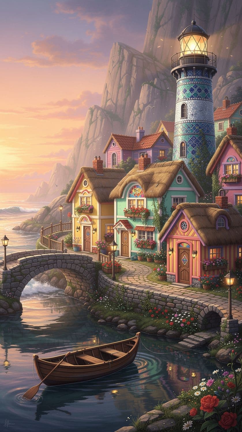 Picturesque Seaside Hamlet