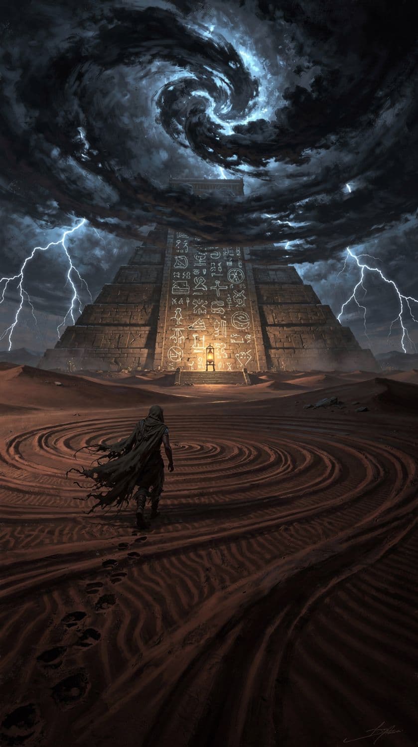 Storm Over the Ancient Sands