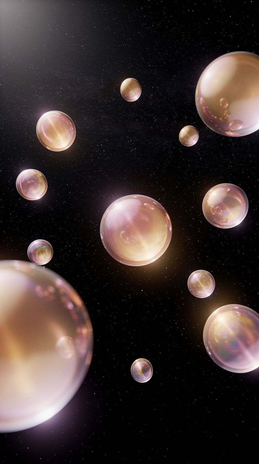 Celestial Orbs in Starry Expanse