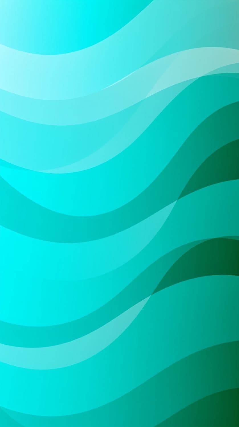 Wavy Teal Serenity