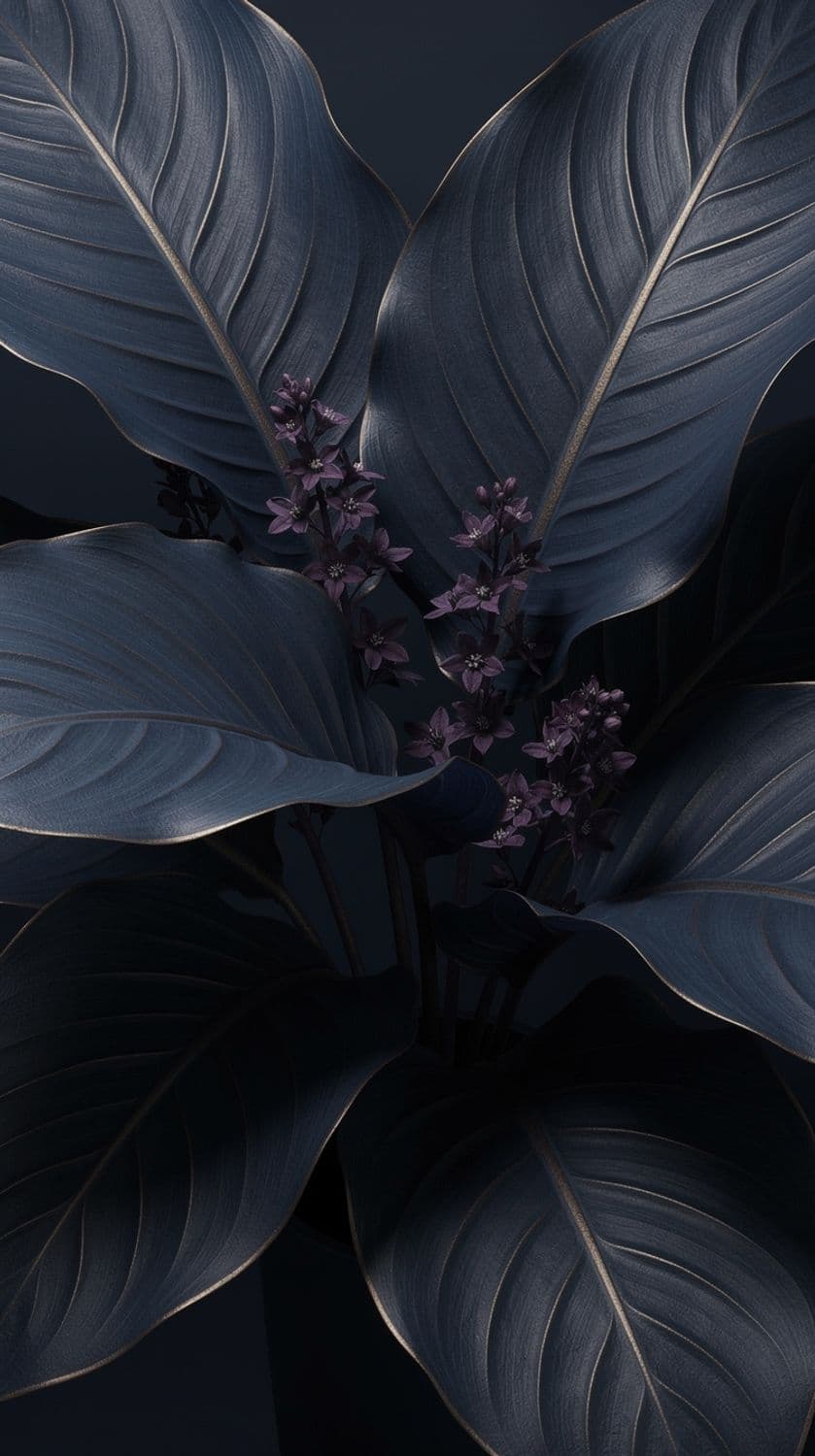 Navy Cobalt Botanical Serenity
