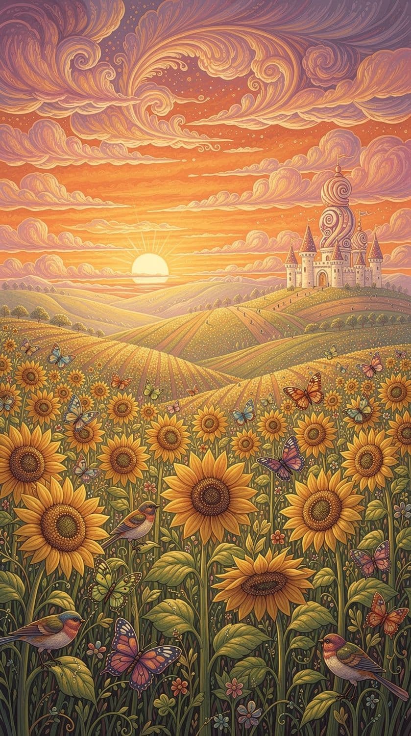 Sunrise Over Fantasy Hills